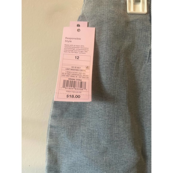 Wild Fable Light Wash Jean Skirt Size 12 - Picture 2 of 3